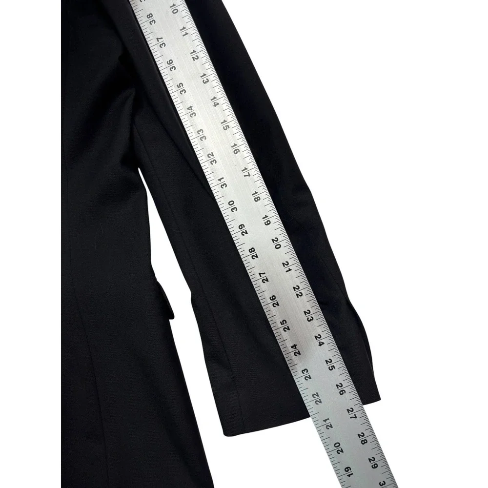 Ralph Lauren 46L Black Blazer Jacket Sport Suit Coat All Season Wool Two Button